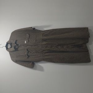 Nok Nok Khaki Button Up Dress Size M